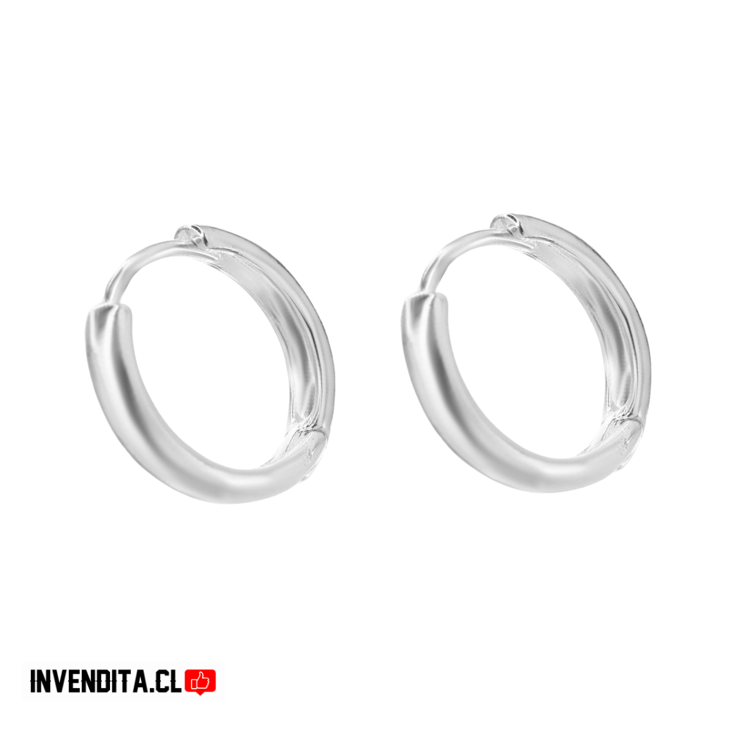Aros enchapados en plata argollas estilo bote