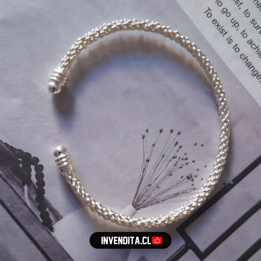 Pulsera de plata 925 estilo tejido