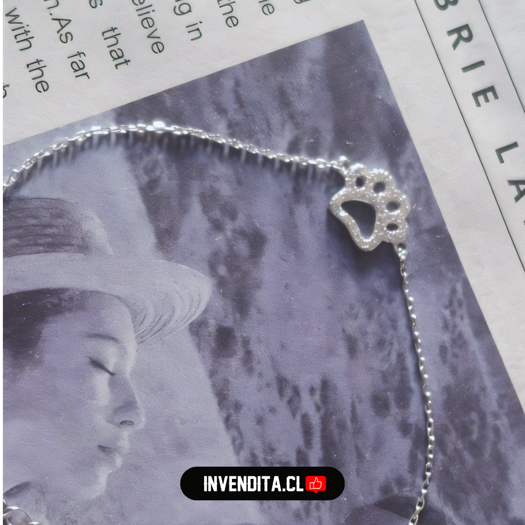 Pulsera de plata 925 huella con circones