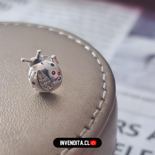 Aros de plata 925 diseño chinita con circones de colores