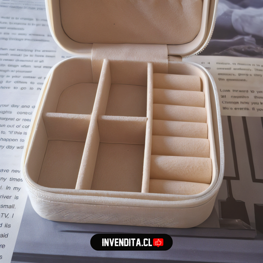 Joyero mixto cuadrado blanco