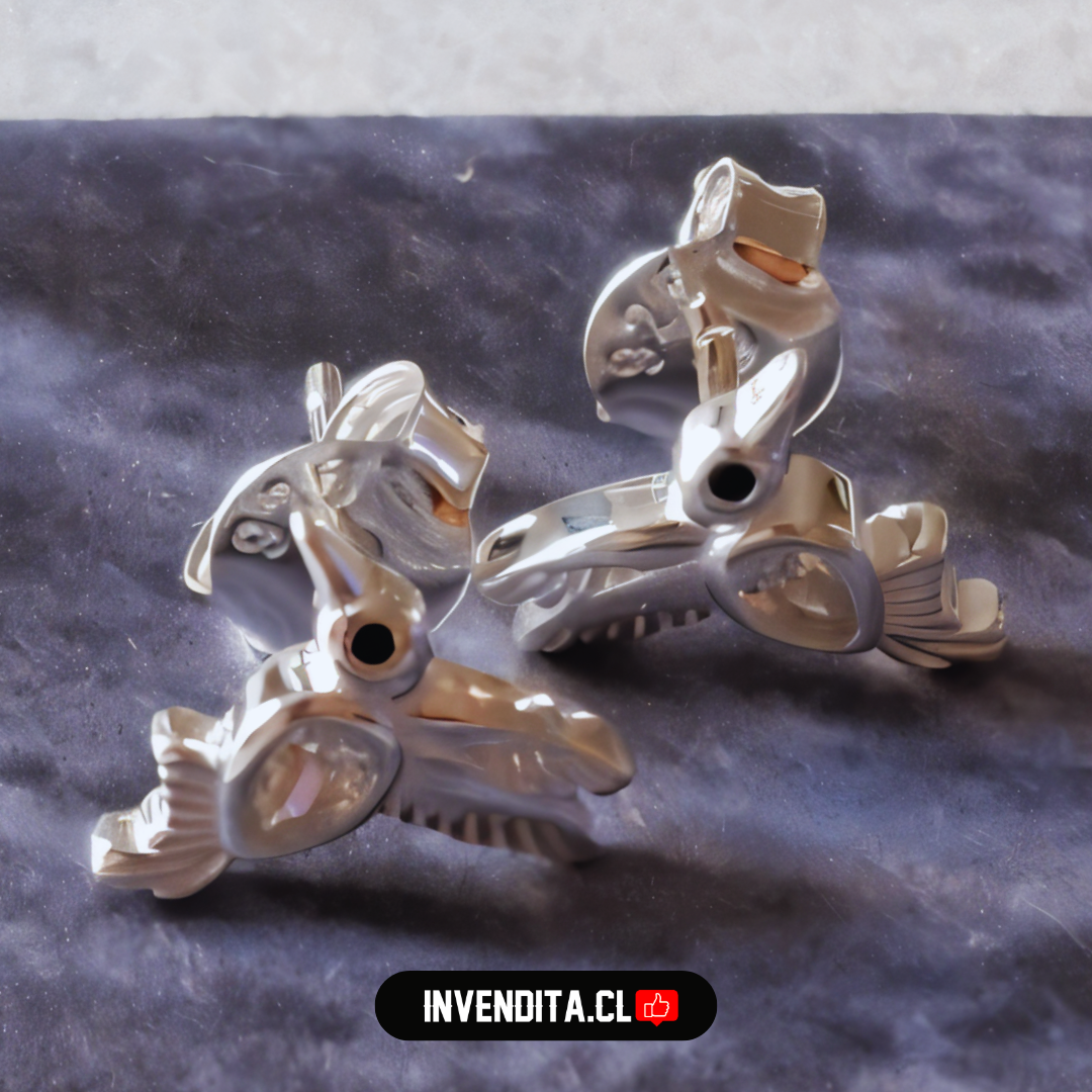 Aros de plata 925 colibrí volador con circón