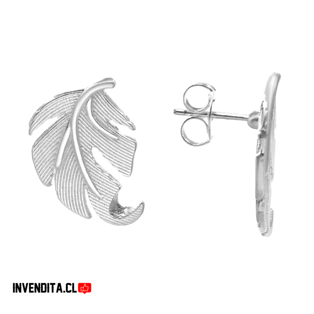 Aros enchapado en plata placa de hoja