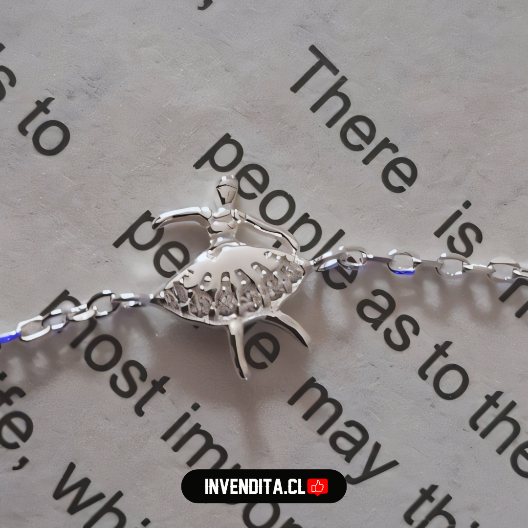 Pulsera de plata 925 bailarina con circones