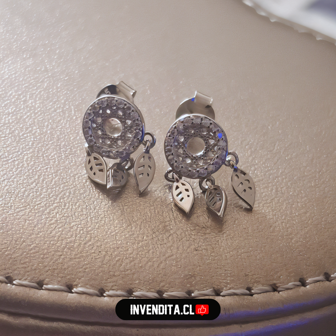 Aros de plata 925 diseño atrapasueños