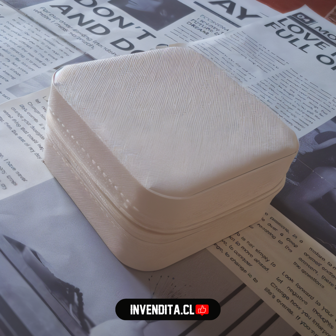 Joyero mixto cuadrado blanco