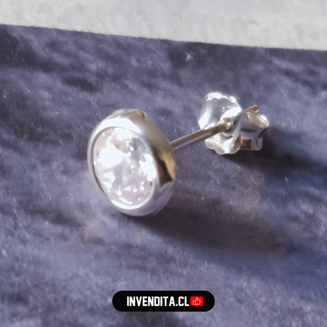 Aros de plata 925 punto de luz