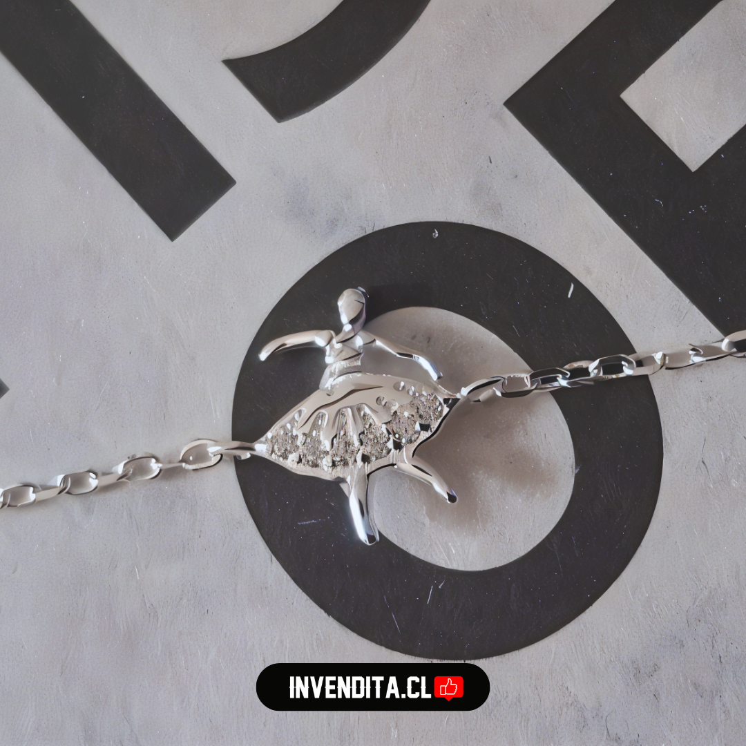Pulsera de plata 925 bailarina con circones