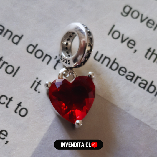 Charm estilo pandora estilo corazón