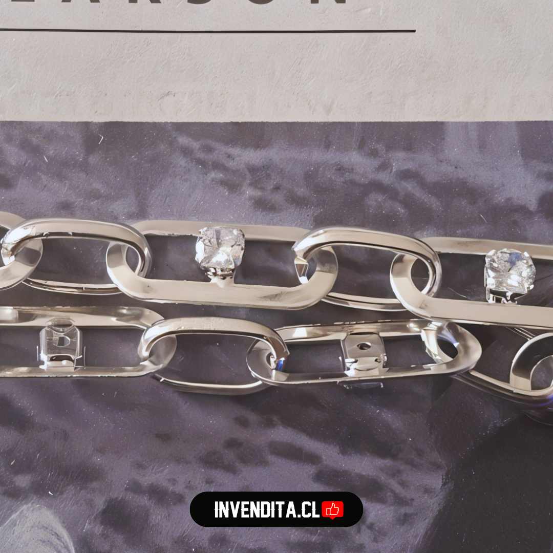 Pulsera de plata 925 diseño valentino con circones