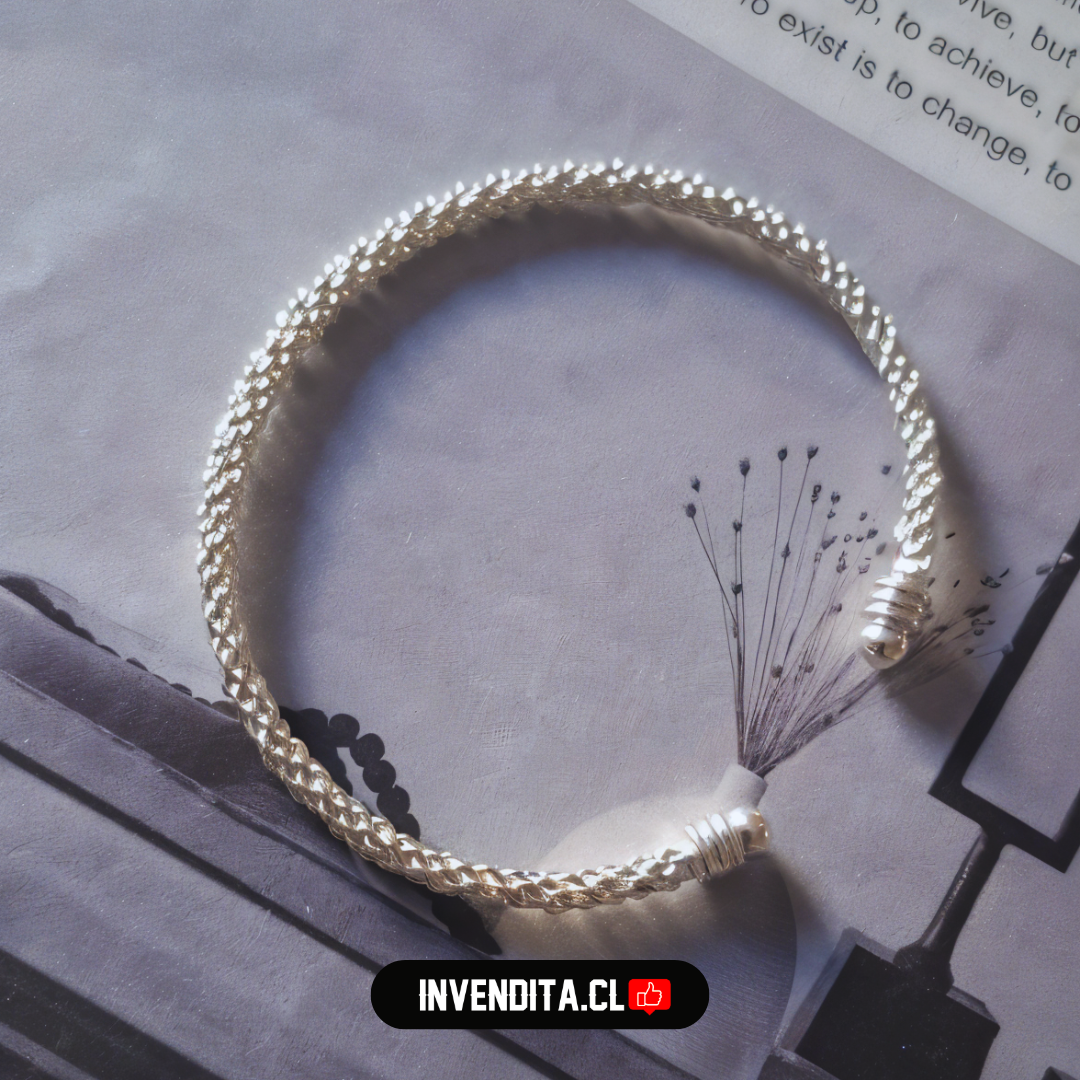 Pulsera de plata 925 estilo tejido