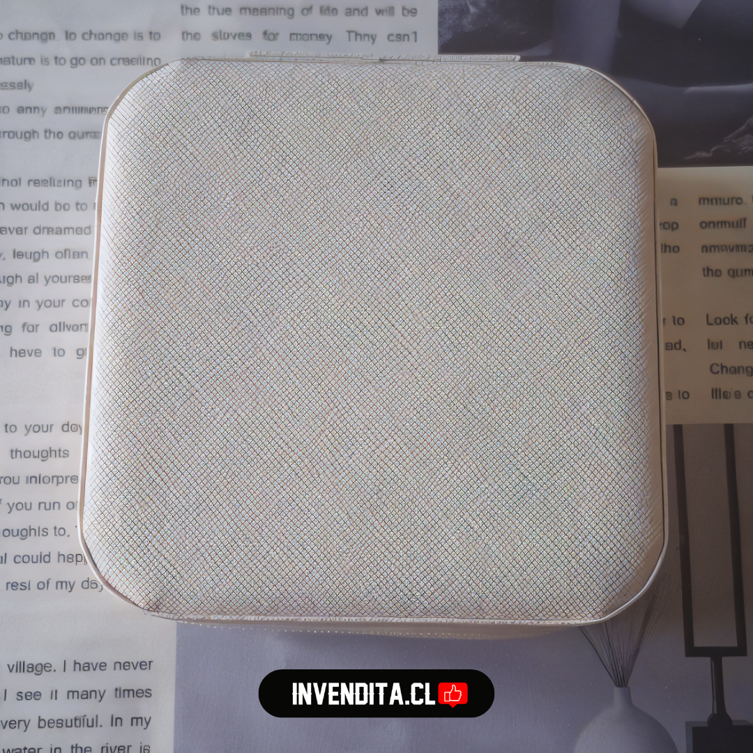 Joyero mixto cuadrado blanco