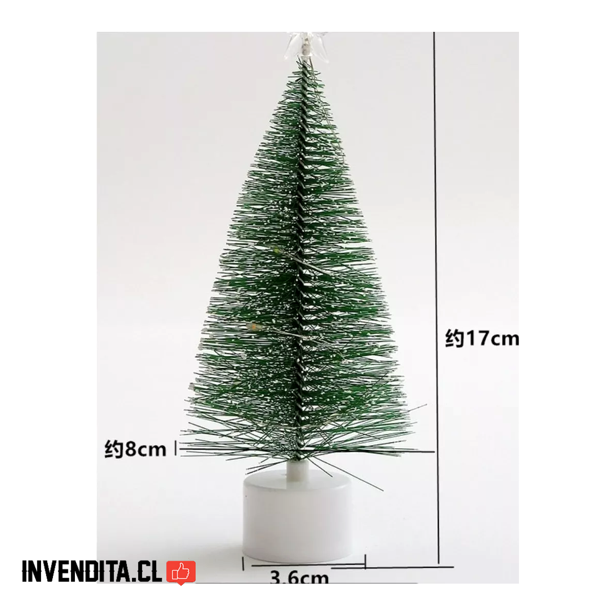 Mini árbol de pascua para decoración