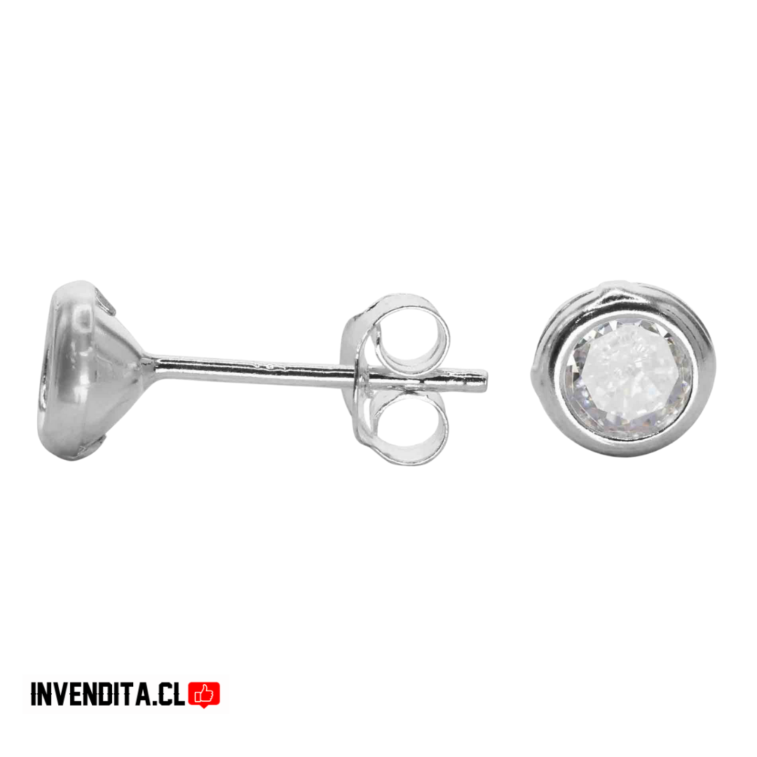 Aros de plata 925 punto de luz