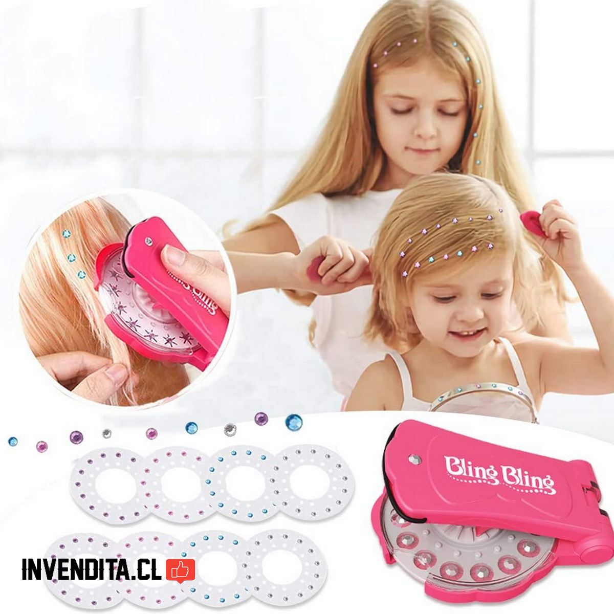 Maquina de Brillo Bling Bling para decorar el pelo