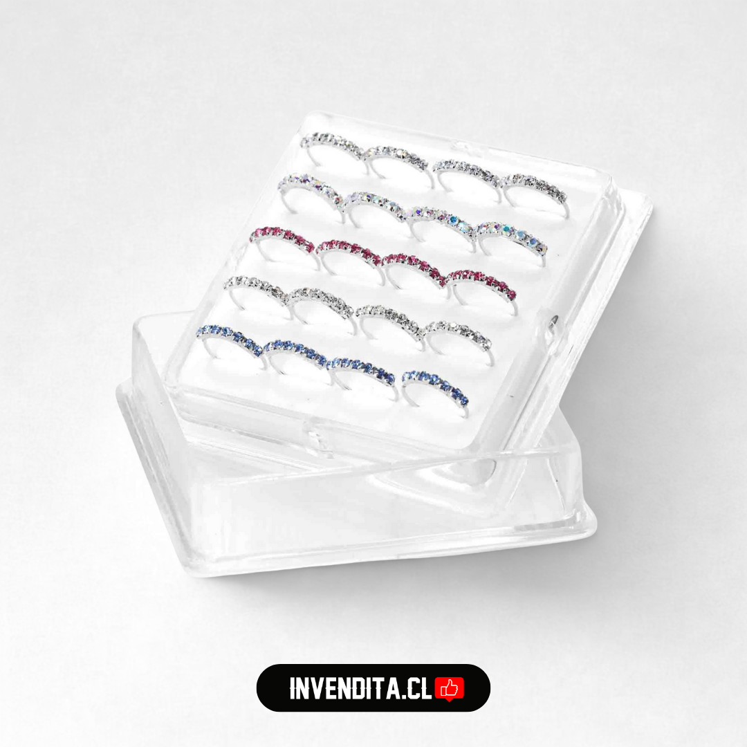 Aros de plata 925 piercing banda de circones