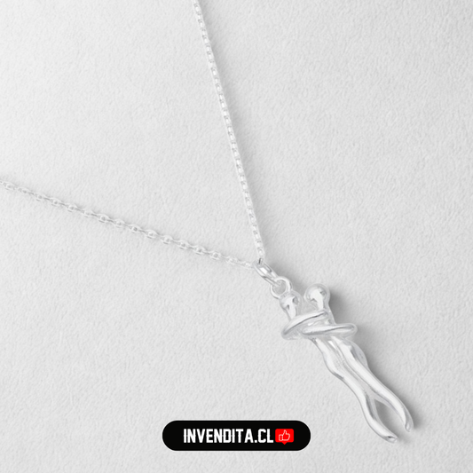 Collar de plata 925 abrazo infinito