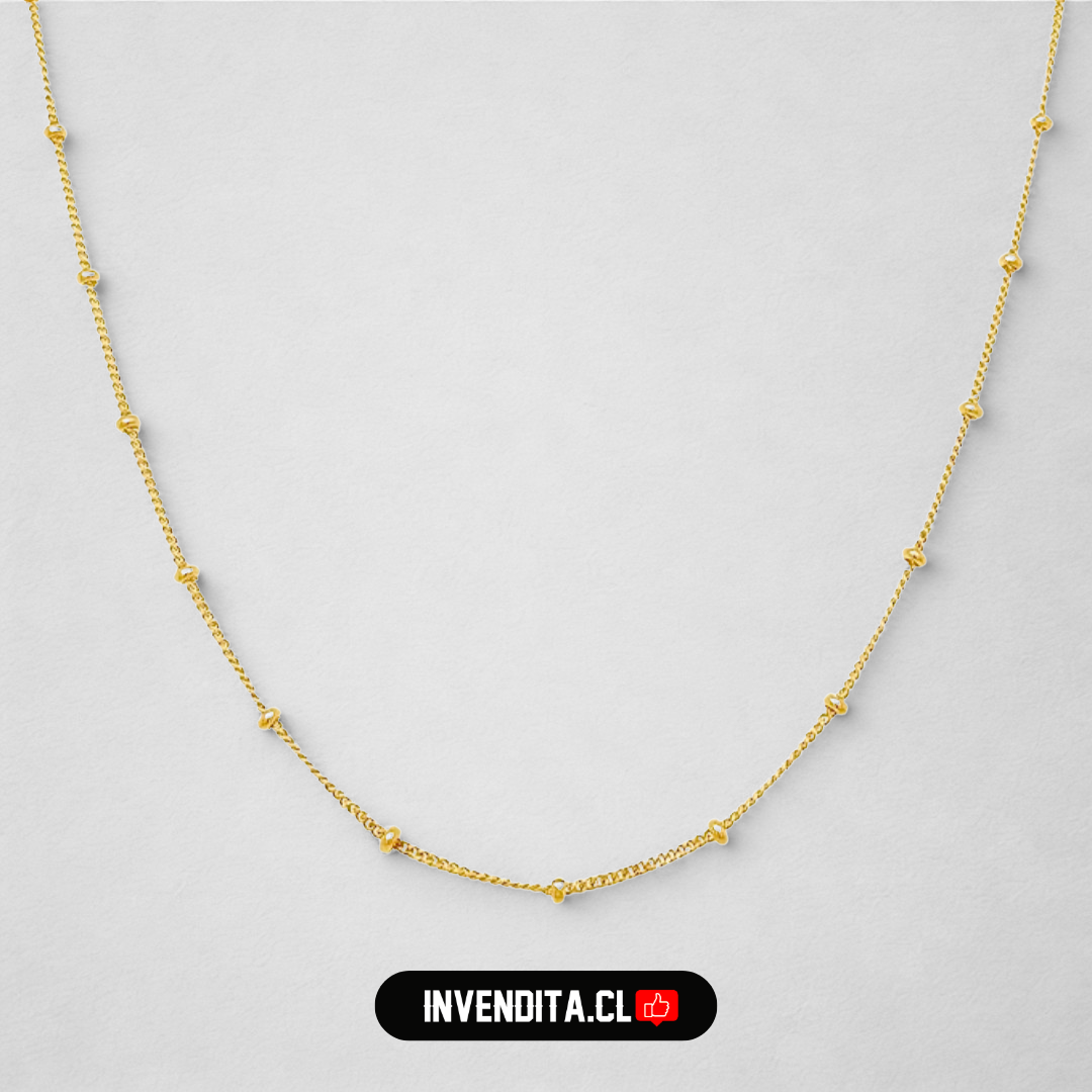 Collar enchapado en oro estilo veneciana