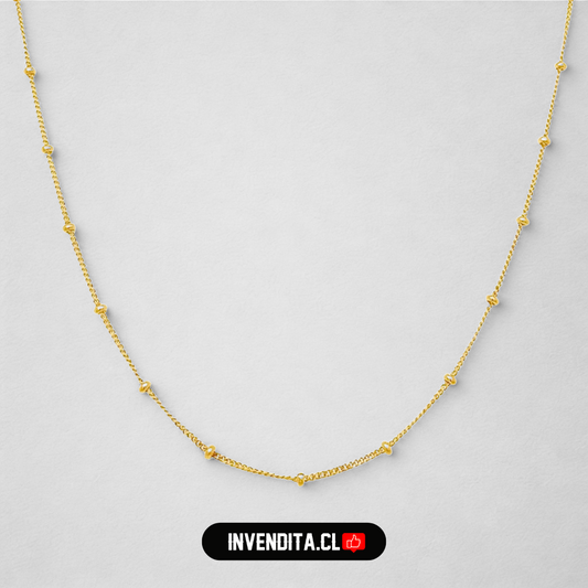 Collar enchapado en oro estilo veneciana