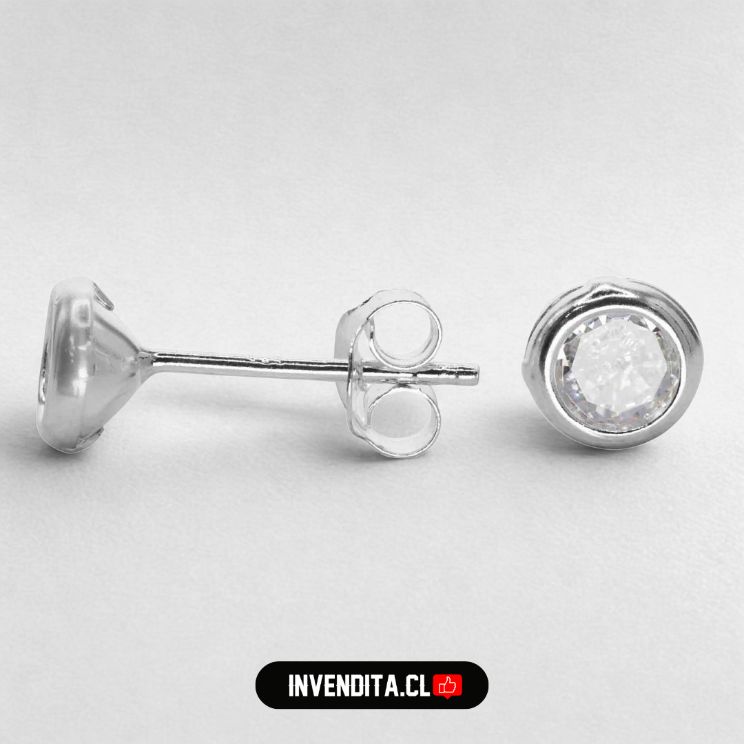 Aros de plata 925 punto de luz