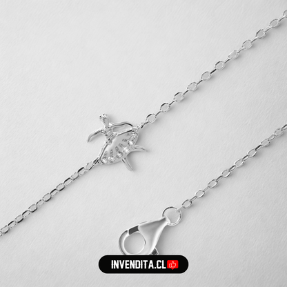 Pulsera de plata 925 bailarina con circones