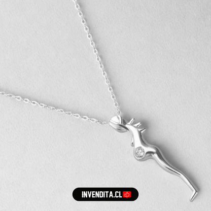 Collar de plata 925 embarazada con circón