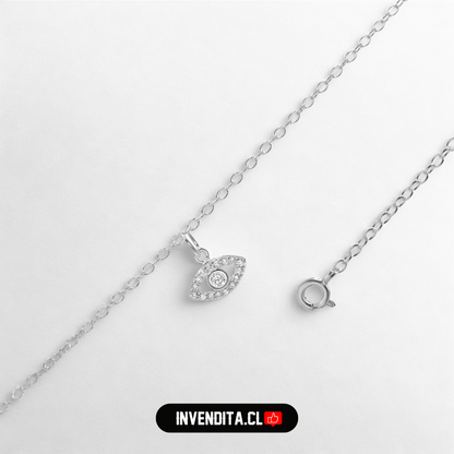 Tobillera de plata 925 ojo turco con circones