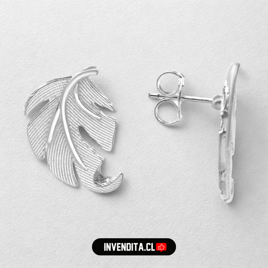 Aros enchapados en plata placa de hoja