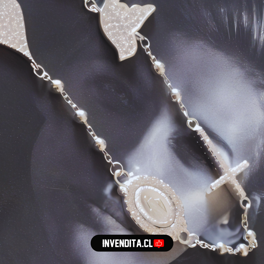 Pulsera de plata 925 estilo Virgen de los rayos milagrosa con Circones