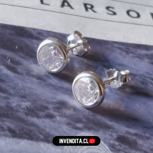 Aros de plata 925 punto de luz