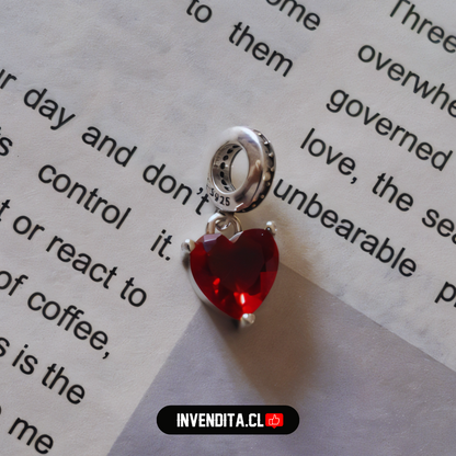 Charm estilo pandora estilo corazón