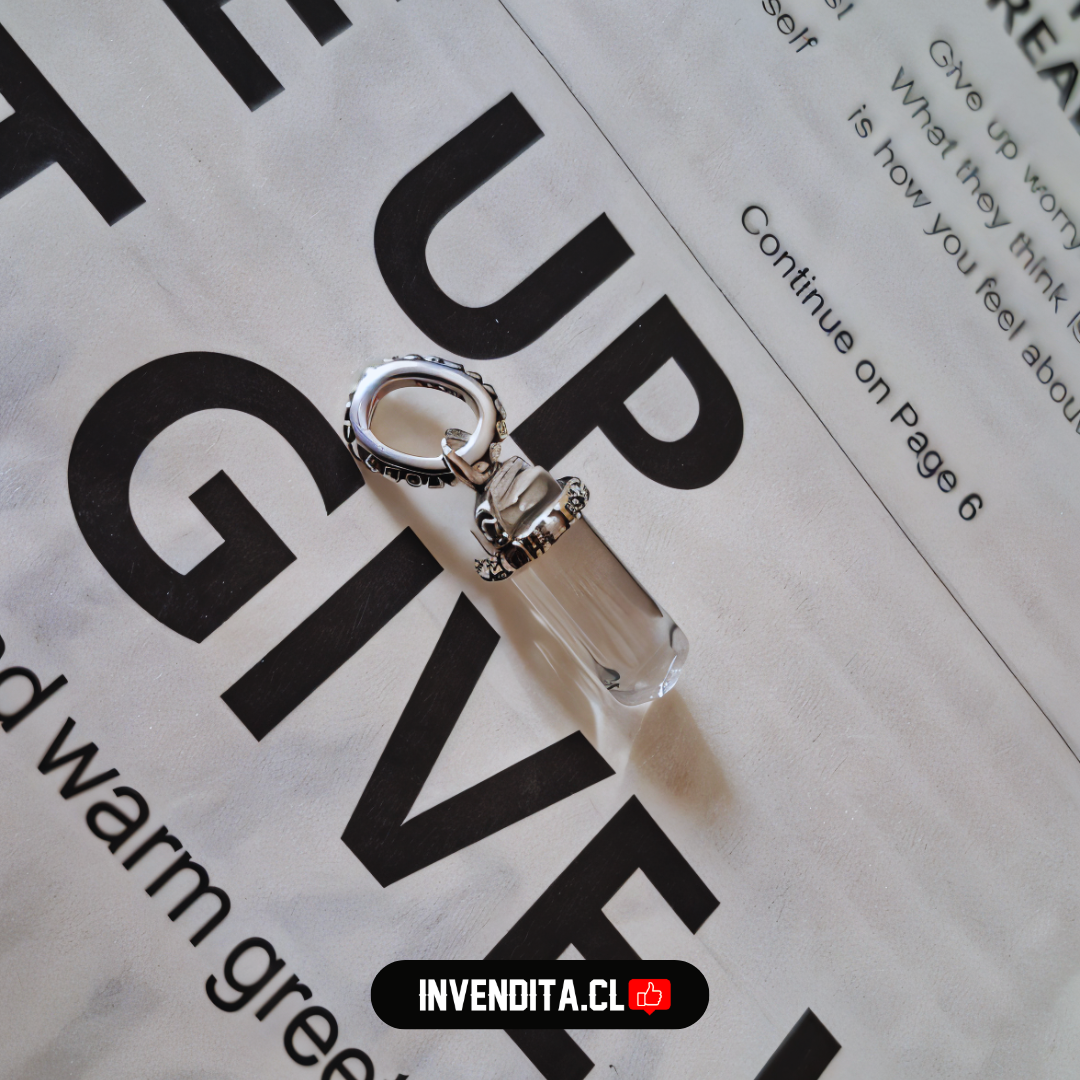 Charm estilo pandora péndulo de cuarzo transparente