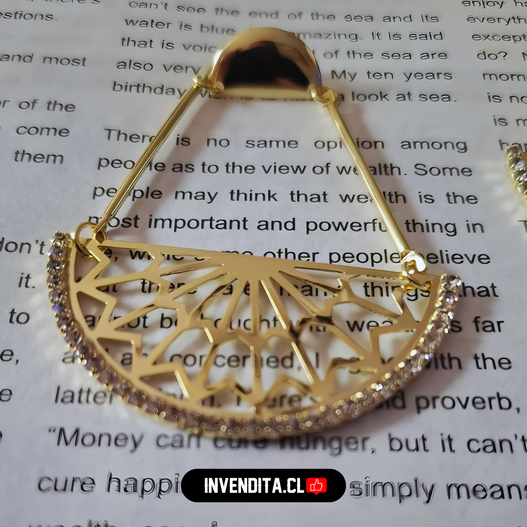 Aros enchapados en oro modelo Estambul