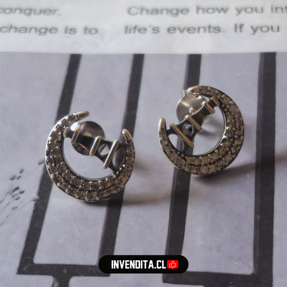 Aros de plata 925 torre Eiffel Di Luna circones