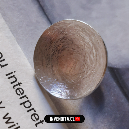 Aros de plata 925 botones hundidos satinados