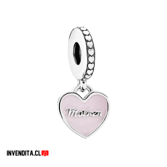 Charm estilo pandora corazón mother rosa