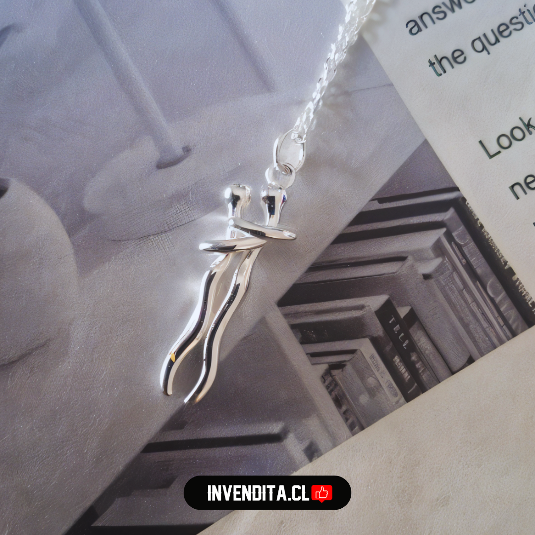 Collar de plata 925 abrazo infinito
