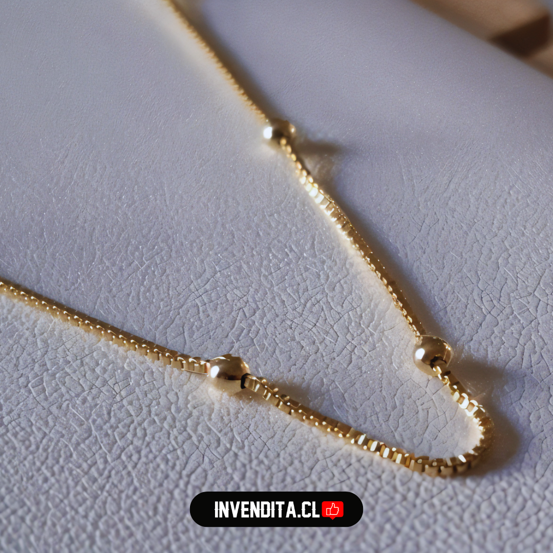 Collar enchapado en oro estilo veneciana