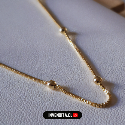 Collar enchapado en oro estilo veneciana