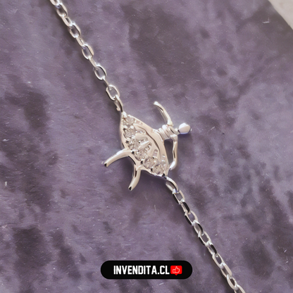 Pulsera de plata 925 bailarina con circones