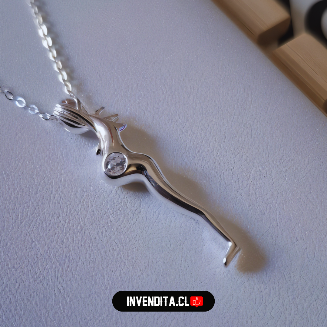 Collar de plata 925 embarazada con circón