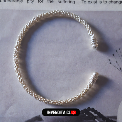 Pulsera de plata 925 estilo tejido