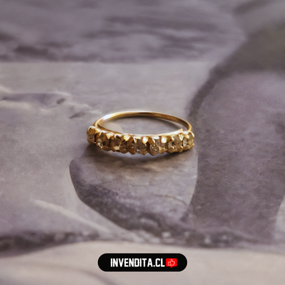 Aros de plata 925 piercing con circones bañados en oro