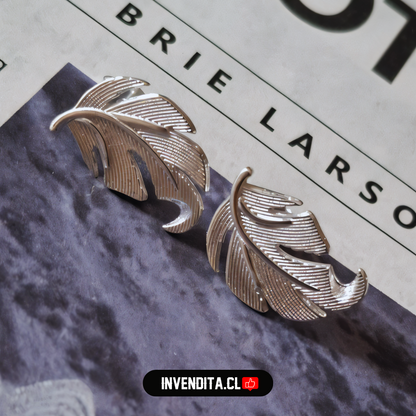 Aros enchapados en plata placa de hoja