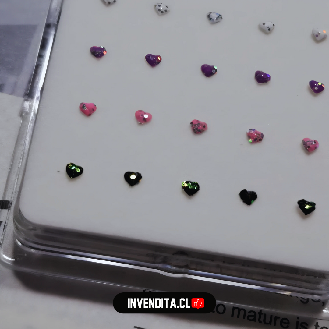Aros de Plata 925 piercing corazón para nariz
