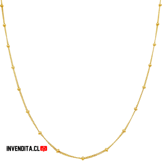 Collar enchapado en oro estilo veneciana