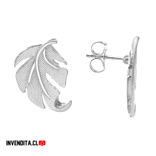 Aros enchapado en plata placa de hoja