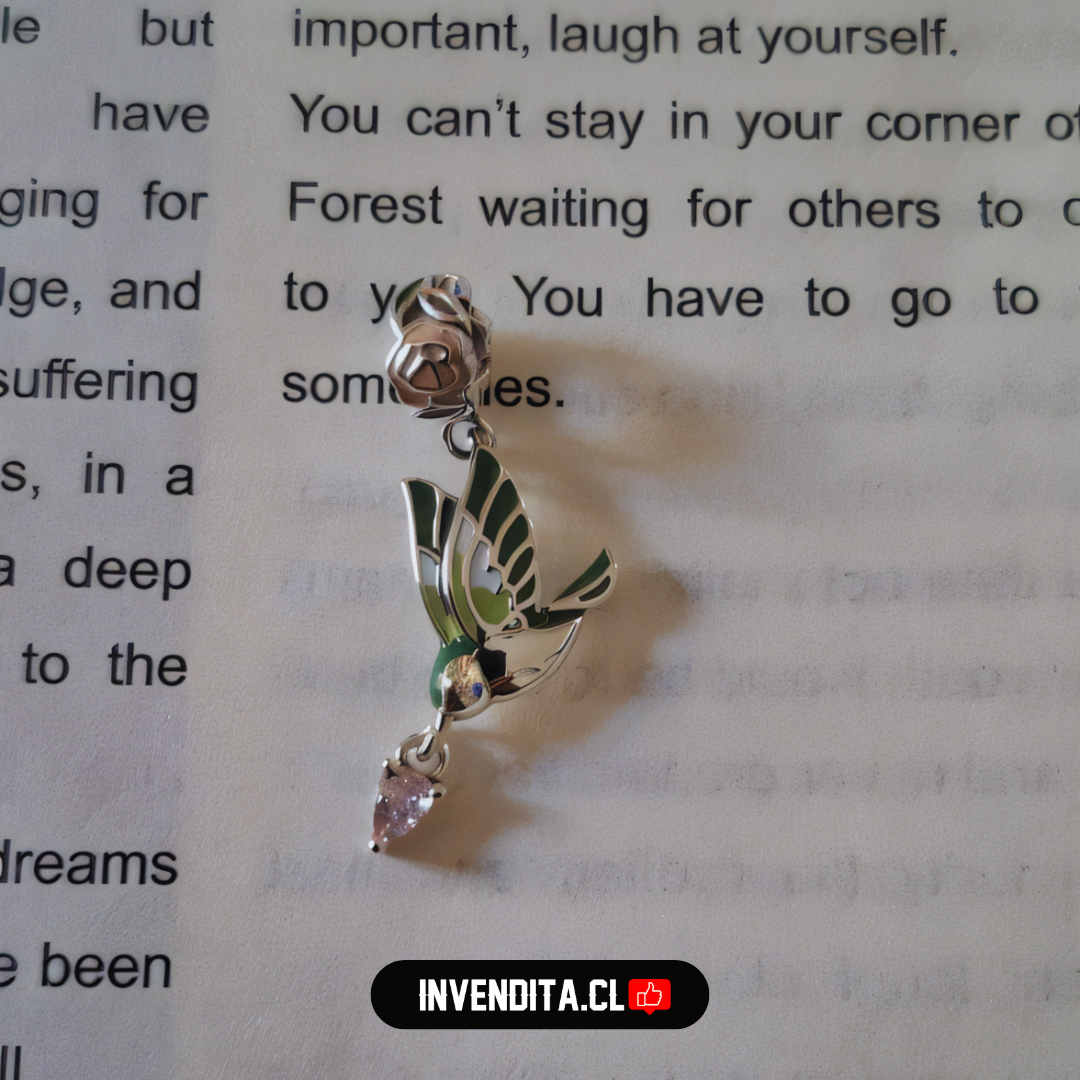 Charm estilo pandora lagrima de golondrina