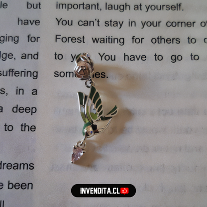 Charm estilo pandora lagrima de golondrina