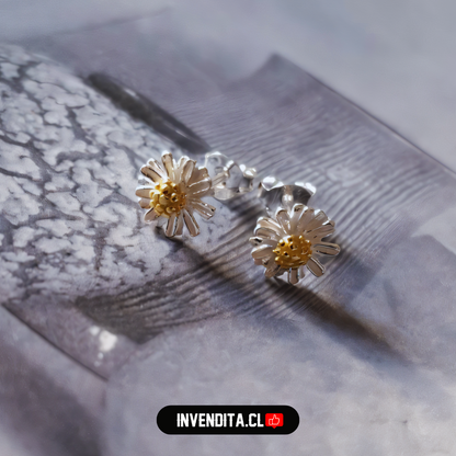 Conjunto de plata 925 modelo margarita